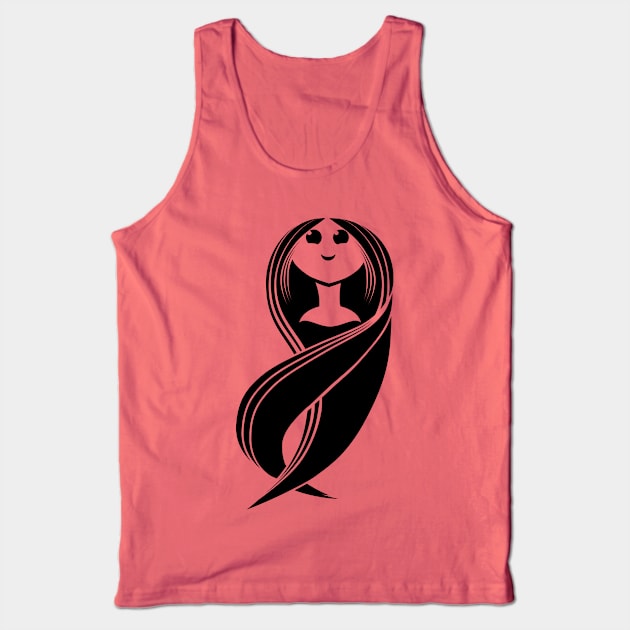 Long hair Tank Top by krzykostrowski